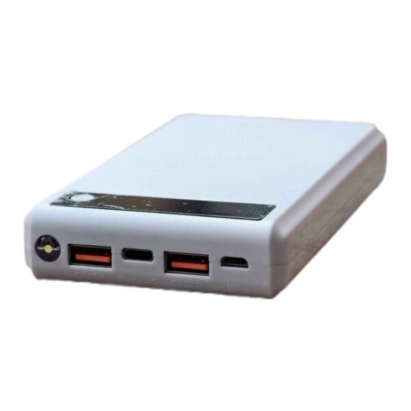 کیس و ماژول پاوربانک 18650 فنری ۱۸ هزار 22.5 وات نمایشگر دار