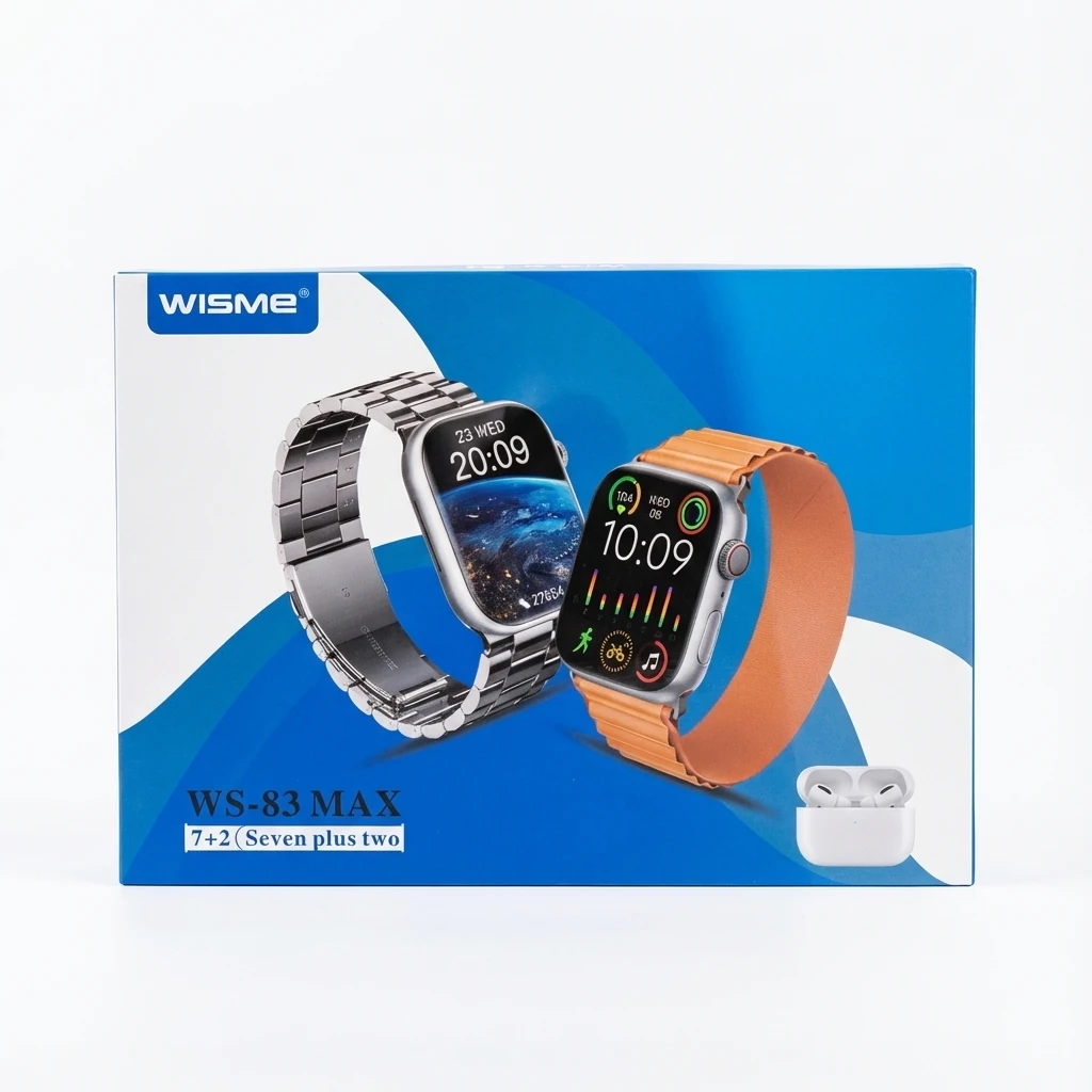 ساعت هوشمند WISME WS‑83 MAX – Seven Plus Two (7+2)